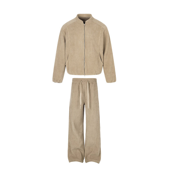 Double-Zip Track Jacket Set
