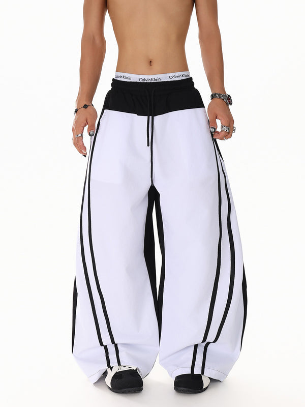 Patchwork Color Casual Pants
