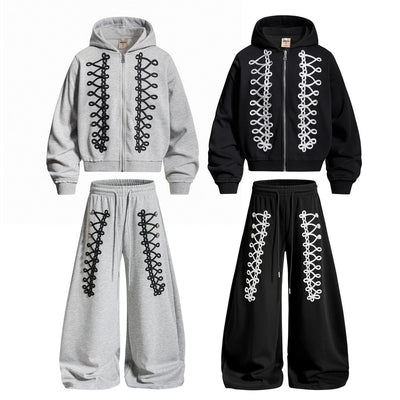 Minimal Wide-Leg Hoodie Set