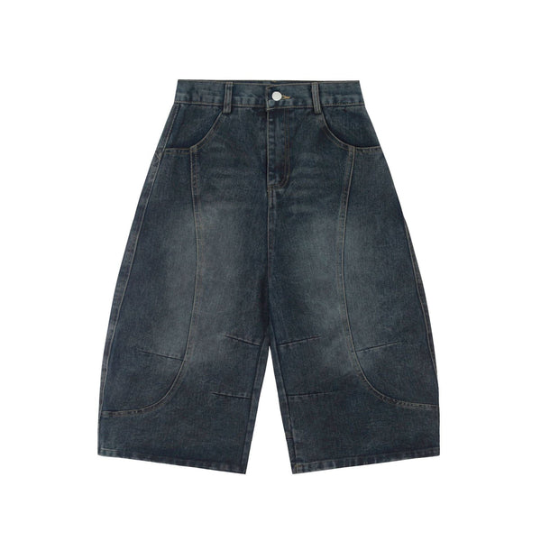 MetroCool Solid Casual Denim Shorts—-3422