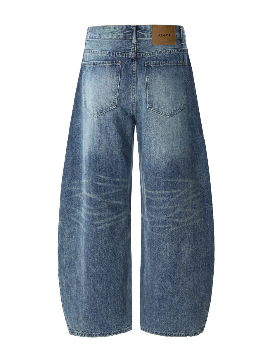 THETLSTUDIO American retro silhouette scimitar jeans--2122