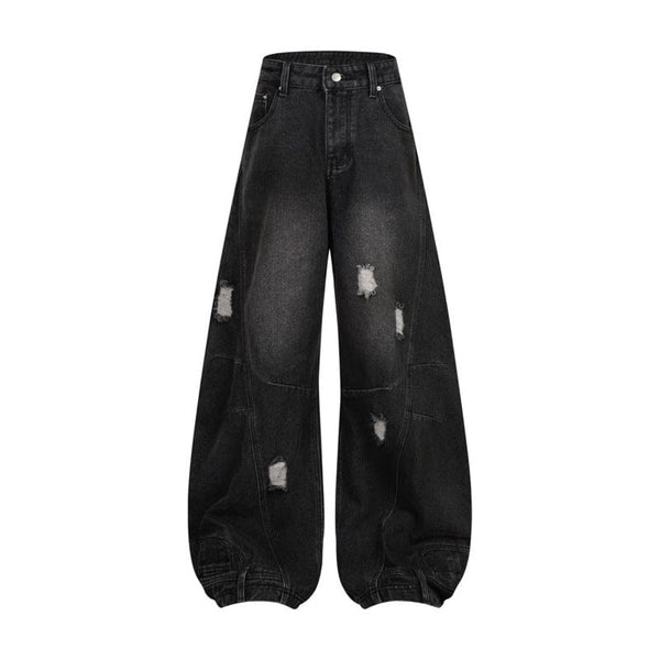 Retro Washed Ripped & Stitch Jeans