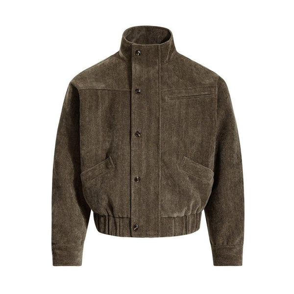 Stand-Collar Cargo Jacket