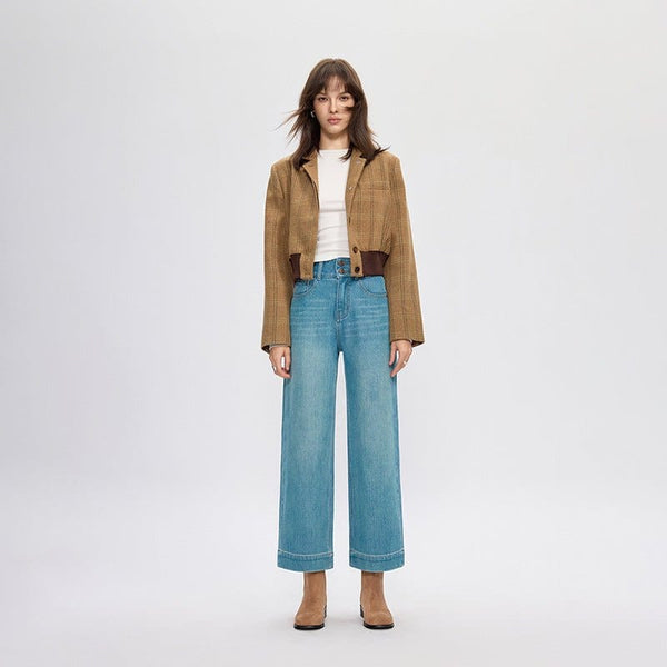 Elastic High Waist Wide