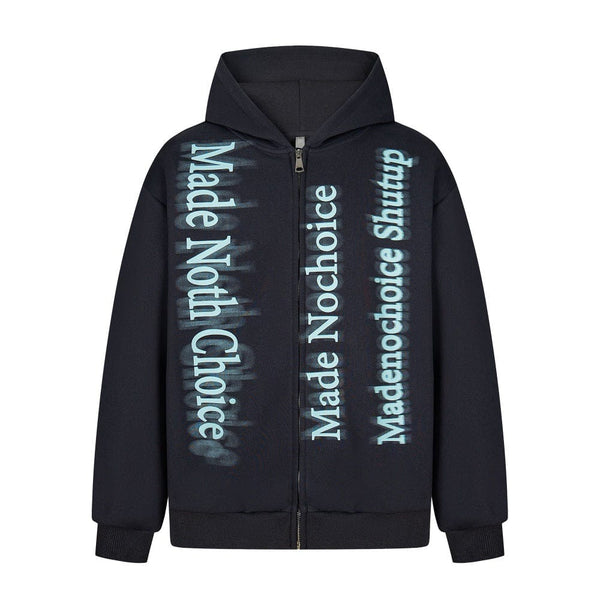 Zip Letter Hoodie