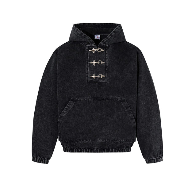 Aero-Buckle Hybrid Hooded Denim