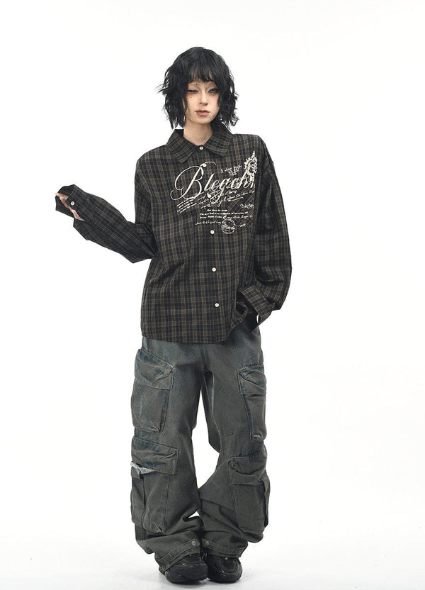 Retro Plaid Heavy Utility Shacket