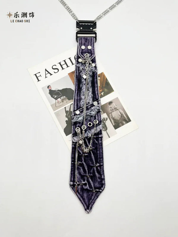 Violet Vogue: Lechao Denim Tie