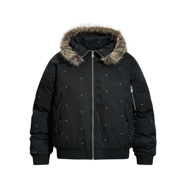 Simple Versatile Hooded Padded Jacket