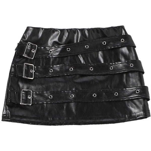 Punk Multi-Belt Skirt