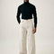 THETLSTUDIO American retro casual versatile striped trousers for men and women, spring and autumn loose wide-leg scimitar pants, old money style high-end