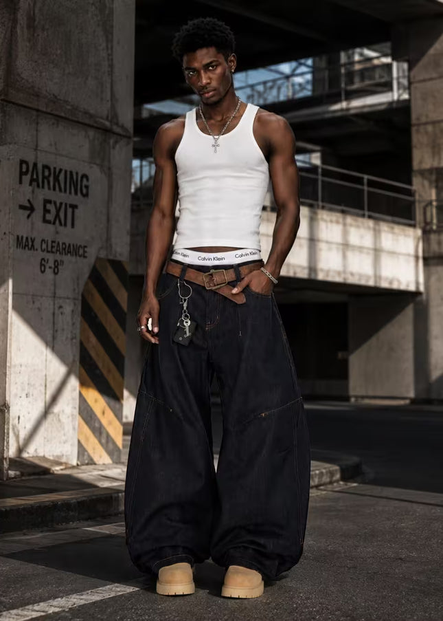 Vintage Deconstructed Scimitar Jeans