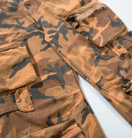 Camouflage Multi-Pocket Denim