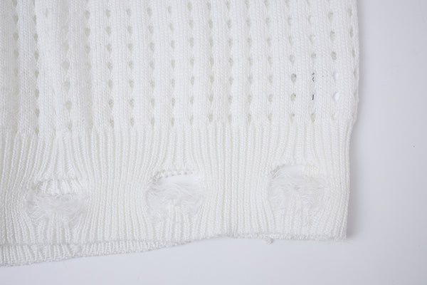 Star Jacquard Crochet Tank