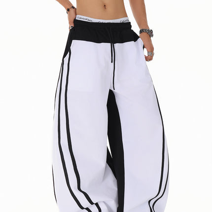 Patchwork Color Casual Pants