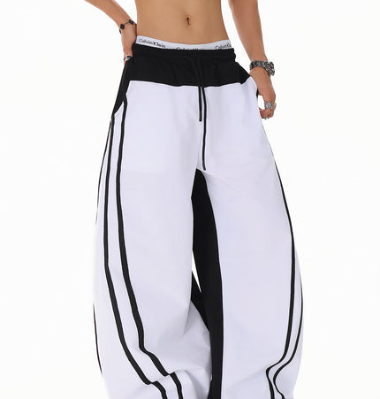 Patchwork Color Casual Pants