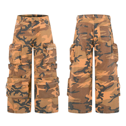 Camouflage Multi-Pocket Denim