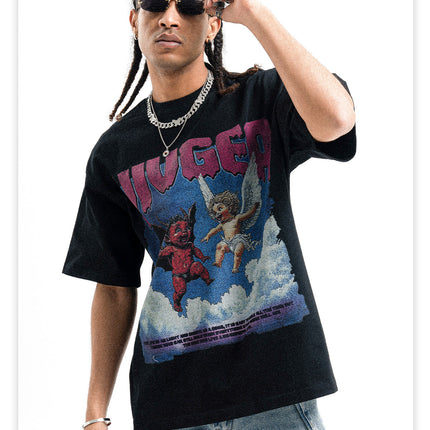 Heavy Small-Neckline Tee