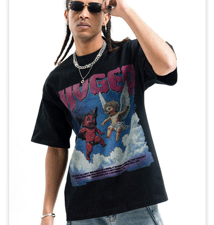Heavy Small-Neckline Tee