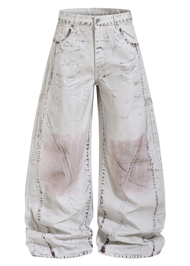 Color-Worn Wide Denim