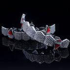 8-tooth silver dripping oil canin