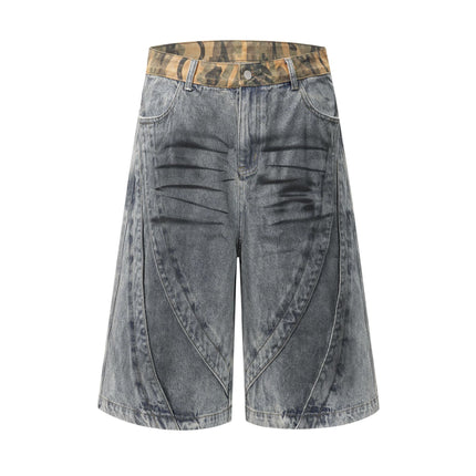 Wasteland Stained Denim Shorts
