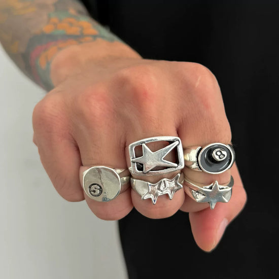 Pentagram Ring Set