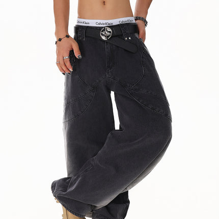 Gradient Deconstruction Scimitar Jeans