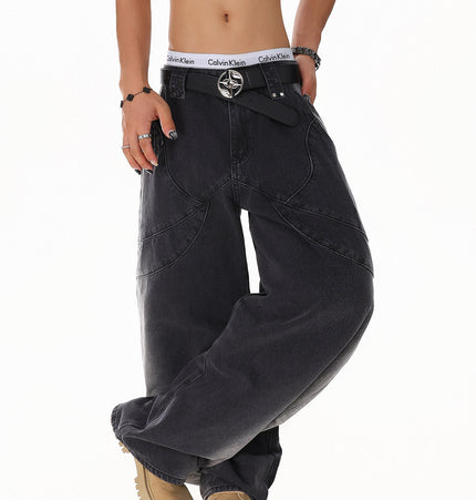 Gradient Deconstruction Scimitar Jeans