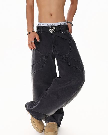 Gradient Deconstruction Scimitar Jeans