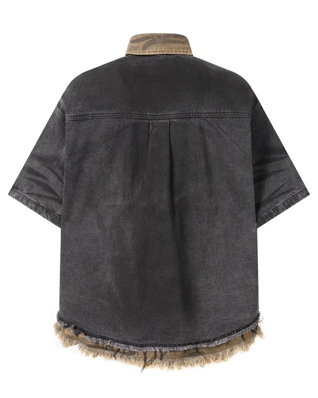 Earth Wash Raw Edge Denim Shirt