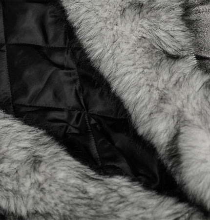 Tie-Dye Faux-Fur Hooded Jacket