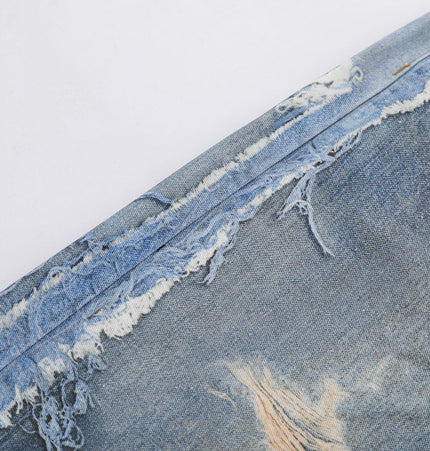 Distressed Denim short