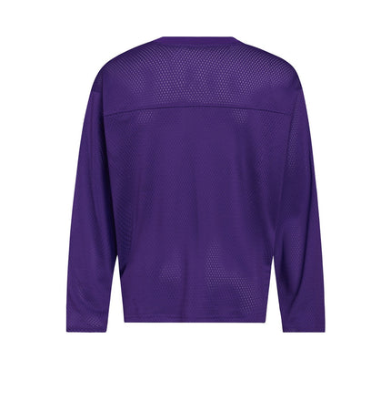 Mesh Cut-Out Mesh Jersey
