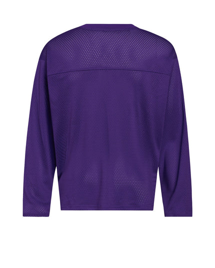 Mesh Cut-Out Mesh Jersey