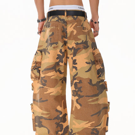 Camouflage Multi-Pocket Denim