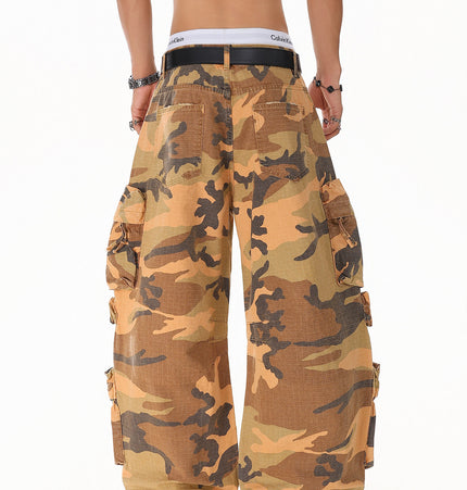 Camouflage Multi-Pocket Denim