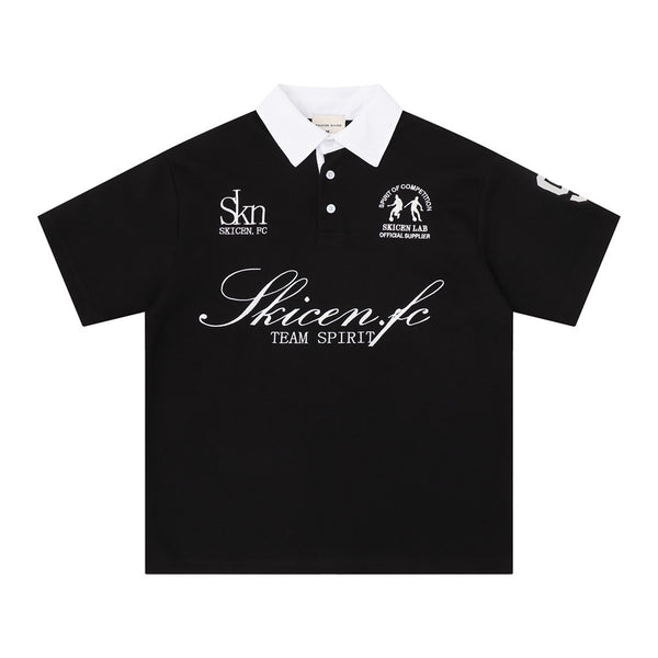 Street Letter Embroidered Polo