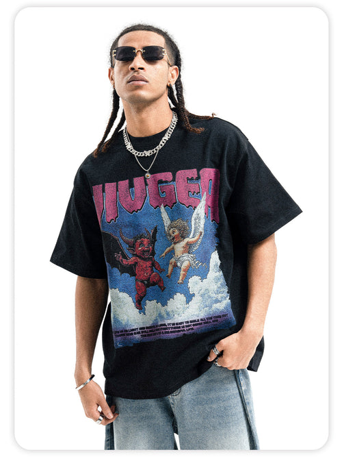 Heavy Small-Neckline Tee