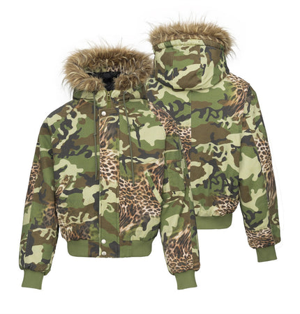 Digital Camo Hooded Workwear Jacket