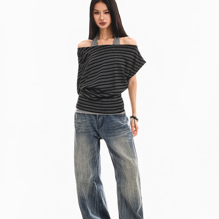 Halterneck Spliced Top