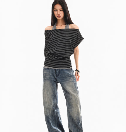 Halterneck Spliced Top