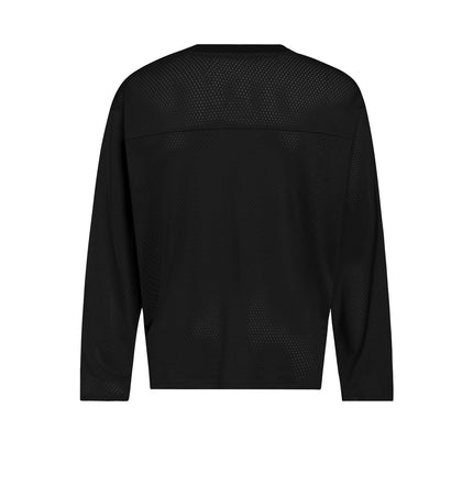 Mesh Cut-Out Mesh Jersey