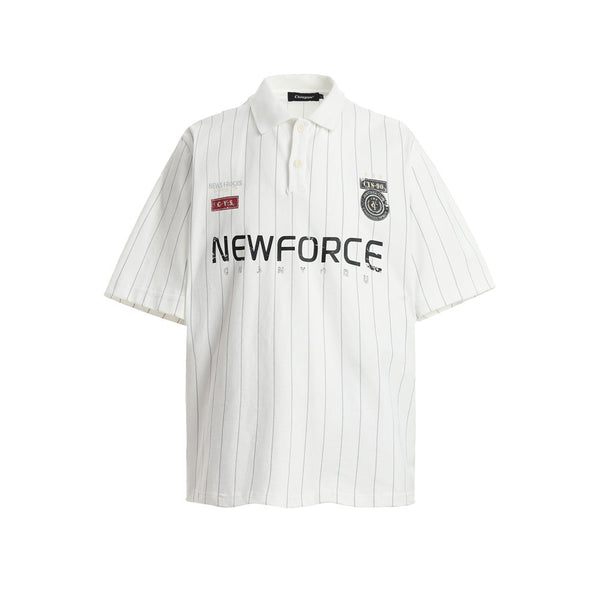 Monogram Vertical-Stripe Polo