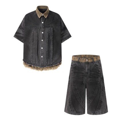 Raw Edge Denim Shirt III