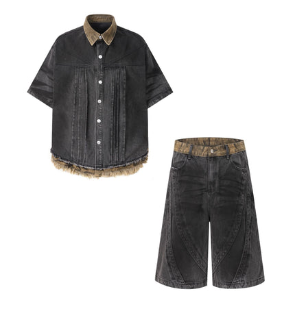Raw Edge Denim Shirt III