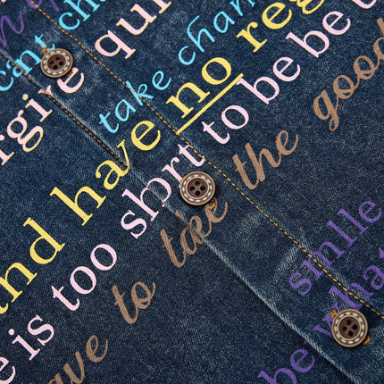 Vintage Denim Cargo Shirt