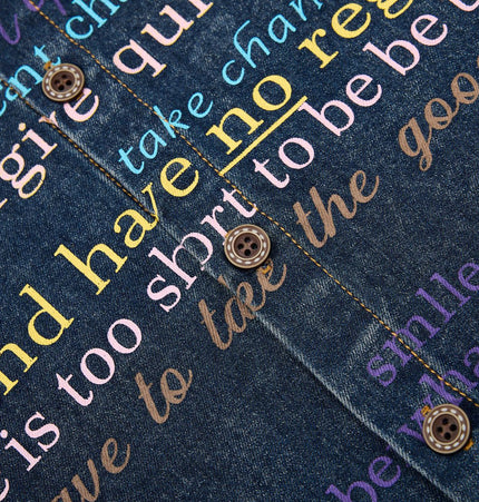 Vintage Denim Cargo Shirt