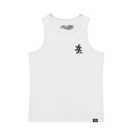 Minimal Embroidered U-Neck Tank