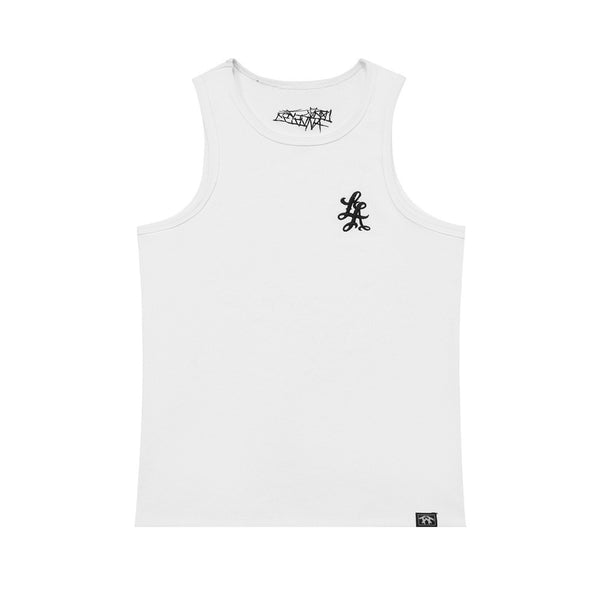 Minimal Embroidered U-Neck Tank — 2